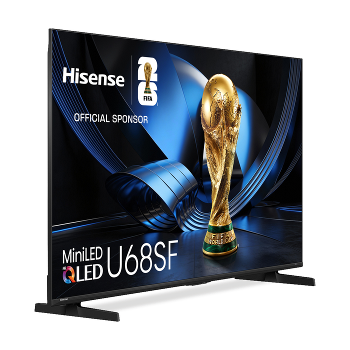 Téléviseur QLED Hisense U68SF UHD 4K de 55 po avec Mini DEL et IA (55U68SF) - modèle 2026