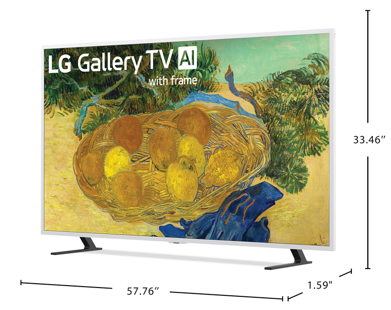 Téléviseur intelligent QNED Mini DEL LG Gallery LX7 UHD 4K de 65 po avec cadre (65LX7BPUA.ACCQ) - modèle 2026
