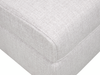 Made in Canada Annex 38” Fabric Ottoman - Grey | Pouf Annex de 38 po fabriqué au Canada en tissu - gris