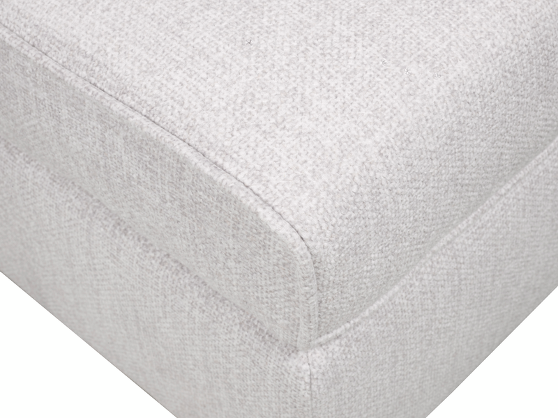 Pouf Annex de 38 po fabriqué au Canada en tissu - gris