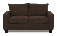  Sofa personnalisable Arc de Sofa Lab de 86 po de format condo fabriqué au Canada en tissu - Teddy Walnut