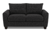Sofa personnalisable Arc de Sofa Lab de 86 po de format condo fabriqué au Canada en tissu - Plush Charcoal