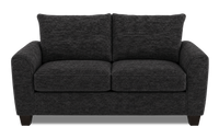  Sofa personnalisable Arc de Sofa Lab de 86 po de format condo fabriqué au Canada en tissu - Plush Charcoal
