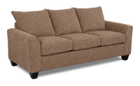 Sofa personnalisable Arc de Sofa Lab de 86 po fabriqué au Canada en tissu - Chenille Praline
