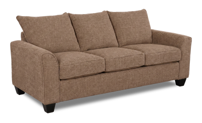 Made in Canada Customizable Sofa Lab Arc 86" Fabric Sofa  – Chenille Praline | Sofa personnalisable Arc de Sofa Lab de 86 po fabriqué au Canada en tissu - Chenille Praline