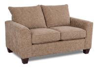 Causeuse personnalisable Roll de Sofa Lab de 63 po fabriqué au Canada en tissu - Chenille Praline
