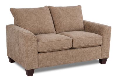 Made in Canada Customizable Sofa Lab Arc  63" Fabric Loveseat – Chenille Praline | Causeuse personnalisable Roll de Sofa Lab de 63 po fabriqué au Canada en tissu - Chenille Praline
