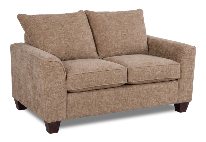 Causeuse personnalisable Roll de Sofa Lab de 63 po fabriqué au Canada en tissu - Chenille Praline