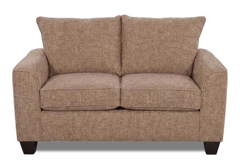 Causeuse personnalisable Roll de Sofa Lab de 63 po fabriqué au Canada en tissu - Chenille Praline