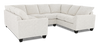 Sofa sectionnel en U personnalisable Arc de Sofa Lab fabriqué au Canada en tissu - Teddy Riverrock