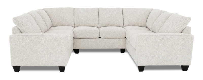 Sofa sectionnel en U personnalisable Arc de Sofa Lab fabriqué au Canada en tissu - Teddy Riverrock