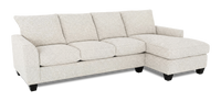 Sofa-lit sectionnel de droite personnalisable Arc de Sofa Lab fabriqué au Canada en tissu - Teddy Riverrock