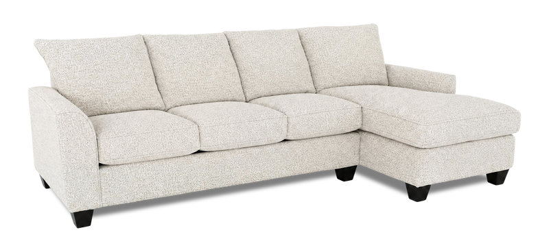 Sofa-lit sectionnel de droite personnalisable Arc de Sofa Lab fabriqué au Canada en tissu - Teddy Riverrock
