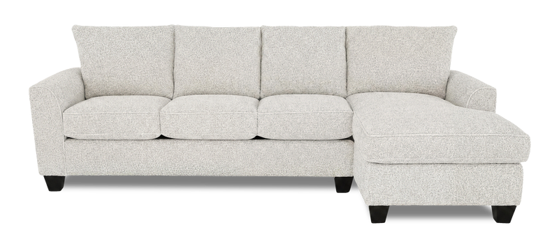 Sofa-lit sectionnel de droite personnalisable Arc de Sofa Lab fabriqué au Canada en tissu - Teddy Riverrock