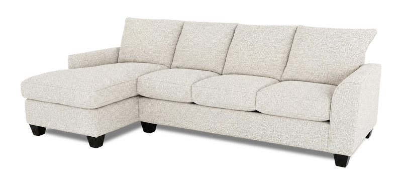 Sofa-lit sectionnel de gauche personnalisable Arc de Sofa Lab fabriqué au Canada en tissu - Teddy Riverrock