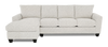 Made in Canada Customizable Sofa Lab Arc Fabric Left-Facing Sofabed Sectional - Teddy Riverrock | Sofa-lit sectionnel de gauche personnalisable Arc de Sofa Lab fabriqué au Canada en tissu - Teddy Riverrock