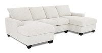 Sofa sectionnel avec deux fauteuils longs personnalisable Arc de Sofa Lab fabriqué au Canada en tissu - Teddy Riverrock