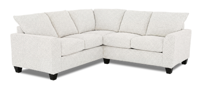 Made in Canada Customizable Sofa Lab Arc 2-Piece Fabric Sectional - Teddy Riverrock | Sofa sectionnel 2 pièces personnalisable Arc de Sofa Lab fabriqué au Canada en tissu - Teddy Riverrock