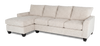 Made in Canada Customizable Sofa Lab Arc Fabric Left-Facing Sofabed Sectional - Chenille White | Sofa-lit sectionnel de gauche personnalisable Arc de Sofa Lab fabriqué au Canada en tissu - Chenille White