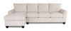 Made in Canada Customizable Sofa Lab Arc Fabric Left-Facing Sofabed Sectional - Chenille White | Sofa-lit sectionnel de gauche personnalisable Arc de Sofa Lab fabriqué au Canada en tissu - Chenille White