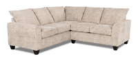 Sofa sectionnel 2 pièces personnalisable Arc de Sofa Lab fabriqué au Canada en tissu - Plush Parchment