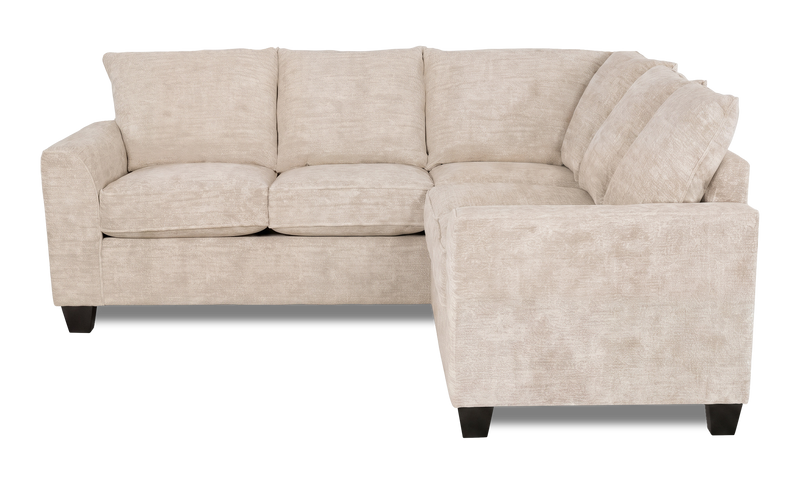 Sofa sectionnel 2 pièces personnalisable Arc de Sofa Lab fabriqué au Canada en tissu - Plush Parchment