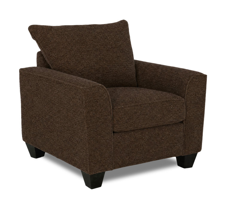 Fauteuil personnalisable Roll de Sofa Lab de 40 po fabriqué au Canada en tissu - Teddy Walnut