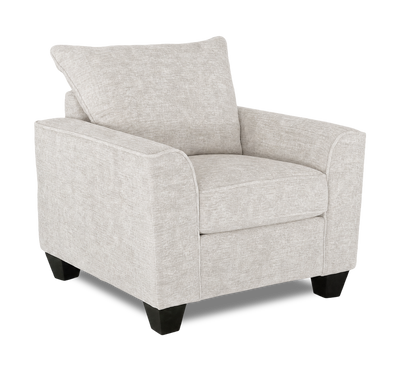 Made in Canada Customizable Sofa Lab Arc 40" Fabric Chair – Plush Oyster | Fauteuil personnalisable Roll de Sofa Lab de 40 po fabriqué au Canada en tissu - Plush Oyster