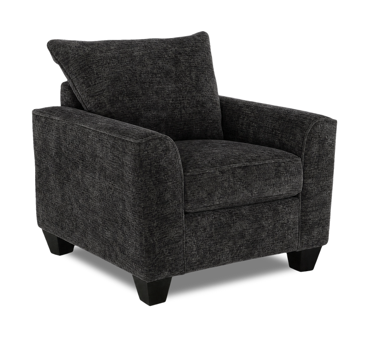 Fauteuil personnalisable Roll de Sofa Lab de 40 po fabriqué au Canada en tissu - Plush Charcoal