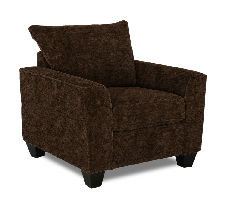 Fauteuil personnalisable Roll de Sofa Lab de 40 po fabriqué au Canada en tissu - Plush Chocolate