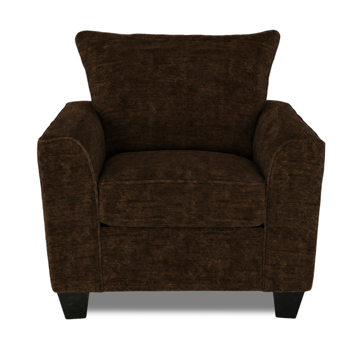 Fauteuil personnalisable Roll de Sofa Lab de 40 po fabriqué au Canada en tissu - Plush Chocolate
