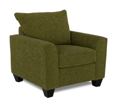 Made in Canada Customizable Sofa Lab Arc 40" Fabric Chair – Chenille Moss | Fauteuil personnalisable Roll de Sofa Lab de 40 po fabriqué au Canada en tissu - Chenille Moss