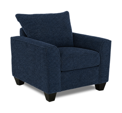Made in Canada Customizable Sofa Lab Arc 40" Fabric Chair – Chenille Pacific |  Fauteuil personnalisable Roll de Sofa Lab de 40 po fabriqué au Canada en tissu - Chenille Pacific