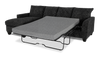 Made in Canada Customizable Sofa Lab Arc Fabric Left-Facing Sofabed Sectional - Plush Charcoal | Sofa-lit sectionnel de gauche personnalisable Arc de Sofa Lab fabriqué au Canada en tissu - Plush Charcoal