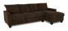 Made in Canada Customizable Sofa Lab Arc Fabric Right-Facing Sofabed Sectional - Plush Chocolate | Sofa-lit sectionnel de droite personnalisable Arc de Sofa Lab fabriqué au Canada en tissu - Plush Chocolate