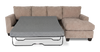 Made in Canada Customizable Sofa Lab Arc Fabric Right-Facing Sofabed Sectional - Chenille Praline | Sofa-lit sectionnel de droite personnalisable Arc de Sofa Lab fabriqué au Canada en tissu - Chenille Praline