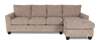 Made in Canada Customizable Sofa Lab Arc Fabric Right-Facing Sofabed Sectional - Chenille Praline | Sofa-lit sectionnel de droite personnalisable Arc de Sofa Lab fabriqué au Canada en tissu - Chenille Praline