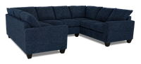  Sofa sectionnel en U personnalisable Arc de Sofa Lab fabriqué au Canada en tissu - Chenille Pacific
