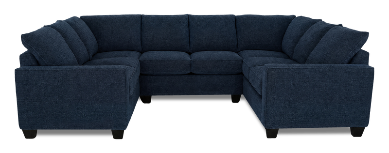 Sofa sectionnel en U personnalisable Arc de Sofa Lab fabriqué au Canada en tissu - Chenille Pacific