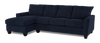 Sofa avec fauteuil long de gauche personnalisable Arc de Sofa Lab fabriqué au Canada en tissu - Chenille Pacific