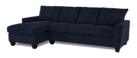 Sofa avec fauteuil long de gauche personnalisable Arc de Sofa Lab fabriqué au Canada en tissu - Chenille Pacific
