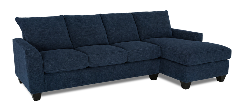 Sofa-lit sectionnel de droite personnalisable Arc de Sofa Lab fabriqué au Canada en tissu - Chenille Pacific