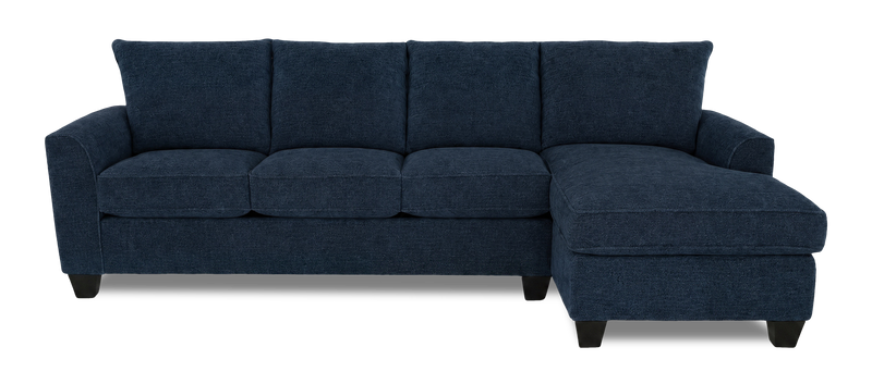Sofa-lit sectionnel de droite personnalisable Arc de Sofa Lab fabriqué au Canada en tissu - Chenille Pacific