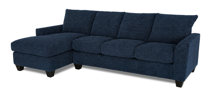 Sofa-lit sectionnel de gauche personnalisable Arc de Sofa Lab fabriqué au Canada en tissu - Chenille Pacific