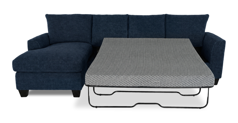 Sofa-lit sectionnel de gauche personnalisable Arc de Sofa Lab fabriqué au Canada en tissu - Chenille Pacific