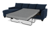Made in Canada Customizable Sofa Lab Arc Fabric Left-Facing Sofabed Sectional - Chenille Pacific | Sofa-lit sectionnel de gauche personnalisable Arc de Sofa Lab fabriqué au Canada en tissu - Chenille Pacific