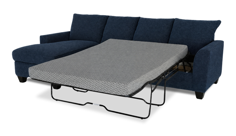 Sofa-lit sectionnel de gauche personnalisable Arc de Sofa Lab fabriqué au Canada en tissu - Chenille Pacific