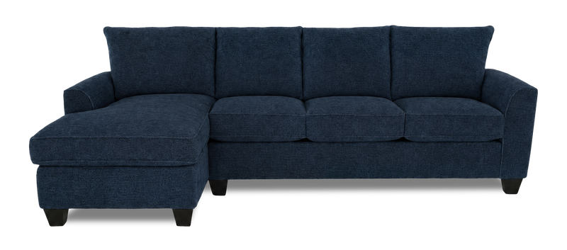 Sofa-lit sectionnel de gauche personnalisable Arc de Sofa Lab fabriqué au Canada en tissu - Chenille Pacific