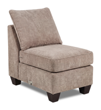  Fauteuil sans accoudoirs personnalisable Curve de Sofa Lab de 24 po fabriqué au Canada en tissu  - Chenille Praline