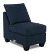 Fauteuil sans accoudoirs personnalisable Curve de Sofa Lab de 24 po fabriqué au Canada en tissu  - Chenille Pacific